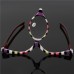 Colorful Magnifying Makeup Glasses Eye Spectacles Reading Glasses Flip Down Lens Folding for Women Cosmetic Make Up