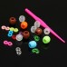 DIY Bracelet UV Changing Color Bead Pony Bead Box Set With Clip Hook