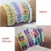 DIY Bracelet UV Changing Color Bead Pony Bead Box Set With Clip Hook