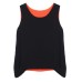 L-5XL Casual Lady Soft Reversible Layer Solid Sleeveless Tank Tops