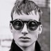 Men Fashion Vintage Round Punk Flip Up Sunglasses Classic Double Layer Clamshell Design SunGlasses