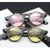 Men Fashion Vintage Round Punk Flip Up Sunglasses Classic Double Layer Clamshell Design SunGlasses