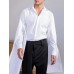 Men Irregular Flared Long Sleeve Lapel Collar Loose Fit Shirt