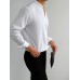 Men Solid Color Stand Collar Long Sleeve Shirt