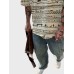 Mens Allover Ethnic Tribal Print Crew Neck Short Sleeve T-Shirts