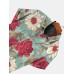 Mens Allover Floral Print Lapel Hawaiian Vacation Short Sleeve Shirts