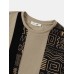 Mens Asymmetric Tribal Printed Short Sleeve O Neck T-Shirts