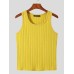 Mens Cable Knitted Pit Striped Slim Fit Stretch Tank Top