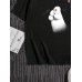 Mens Cartoon Cat Claw Print Crew Neck Short Sleeve T-Shirts