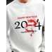 Mens Chinese New Year Dragon Print Crew Neck Pullover Sweatshirts