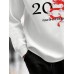 Mens Chinese New Year Dragon Print Crew Neck Pullover Sweatshirts