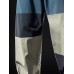 Mens Color Block Patchwork Drawstring Waist Casual Loose Pants