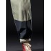 Mens Color Block Patchwork Drawstring Waist Casual Loose Pants