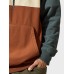 Mens Color Block Patchwork Kangaroo Pocket Drawstring Hoodies