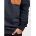 Mens Contrast Chest Pocket Crew Neck Casual Pullover Sweatshirts