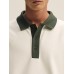 Mens Contrast Collar Long Sleeve Casual Loose Golf Shirts