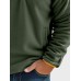 Mens Contrast Patchwork Stand Collar Fleece Casual Pullover Sweatshirts