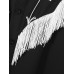 Mens Embroidered Fringe Long Sleeve Shirt