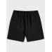 Mens Ethnic Paisley Japanese Print Patchwork Drawstring Shorts
