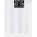 Mens Ethnic Paisley Print Crew Neck Short Sleeve T-Shirts