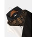 Mens Ethnic Patchwork Short Sleeve Hooded Drawstring T-shirts