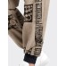 Mens Ethnic Pattern Patchwork Loose Drawstring Waist Pants