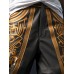 Mens Ethnic Pattern Print Patchwork Loose Pants With Pocket