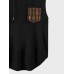 Mens Ethnic Pattern Sleeveless Hooded Tanks