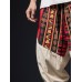 Mens Ethnic Print Patchwork Loose Drawstring Waist Pants