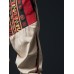 Mens Ethnic Print Patchwork Loose Drawstring Waist Pants