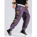 Mens Ethnic Side Printed Multi Pocket Ankle Length Pants