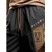 Mens Ethnic Tribal Geometric Print Patchwork Japanese Embroidered Drawstring Pants