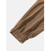 Mens Ethnic Tribal Pattern Color Block Patchwork Corduroy Pants