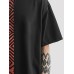 Mens Geometric Ethnic Pattern Patchwork Crew Neck Short Sleeve T-Shirts