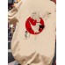 Mens Japanese Crane Floral Back Print Short Sleeve T-Shirts