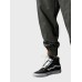 Mens Japanese Embroidered Seam Detail Casual Drawstring Waist Pants