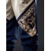 Mens Japanese Geometric Print Patchwork Loose Drawstring Waist Pants