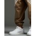 Mens Japanese Graphic Elastic Cuff Drawstring Waist Loose Pants