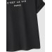 Mens Letter Print Crew Neck Casual Short Sleeve T-Shirts