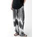 Mens Ombre Texture Elastic Waist Casual Pants