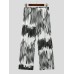 Mens Ombre Texture Elastic Waist Casual Pants