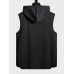 Mens Patchwork Ethnic Pattern Sleeveless Hooded Tanks