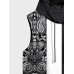 Mens Patchwork Ethnic Pattern Sleeveless Hooded Tanks