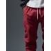 Mens Smile Face Print Drawstring Waist Loose Cargo Pants