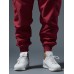 Mens Smile Face Print Drawstring Waist Loose Cargo Pants