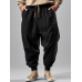 Mens Solid Casual Loose Drawstring Waist Sweatpants With Pocket