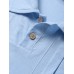 Mens Solid Color Pleated Cotton Casual Short Sleeve Golf Shirts