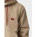 Mens Solid Half Zip Kangaroo Pocket Casual Drawstring Hoodies