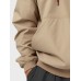 Mens Solid Half Zip Kangaroo Pocket Casual Drawstring Hoodies