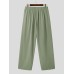 Mens Solid Loose Casual Straight Pants